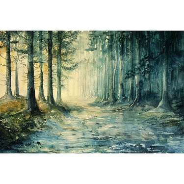 Canvas of Landscape in Watercolour